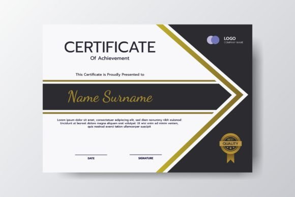 Download Achievements Certificate Template - Men Collection
