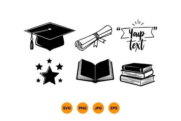 Download Graduation Cap Diploma Scroll Book Stack - Diploma Collection