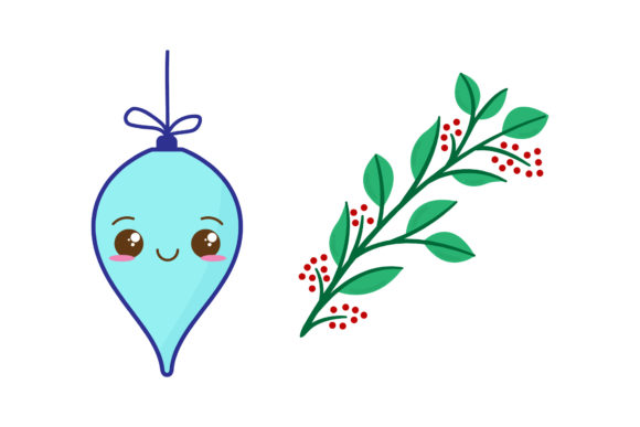 Download Ornament and Leaf Christmas Asset Set - Men Collection